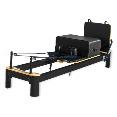 The Core Collab Queen Studio Reformer Semi Commercial - Black Frame + Black Upholstery