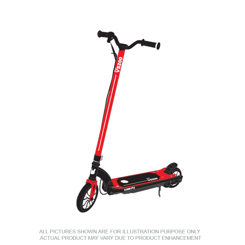 Go Skitz VS200 Electric Scooter Folding Red