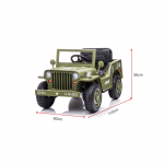 Go Skitz Major 12v Electric Electric Ride On - Army Green