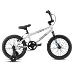 SE Bikes Bronco 16" Kids Series BMX Bike - Silver - Assembled Model for Pick Up Only