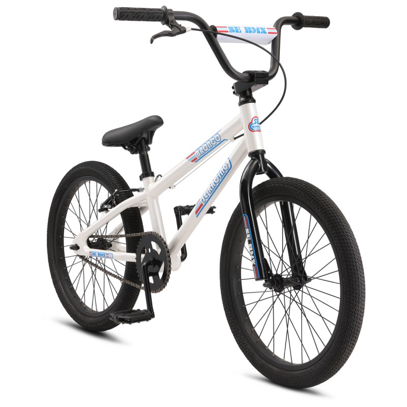 SE Bikes Bronco 20" Kids Series BMX Bike - White SE Bikes Bronco 20" Kids Series BMX Bike - White