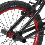SE Bikes Ripper 20" BMX Bike Stealth Mode Black/Red - 45th Year of Radness