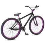 SE Bikes Big Flyer 29" BMX Bike Stealth Mode Black/Purple - 45th Year of Radness