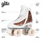 Crazy Skates Glitz Roller Skates Rose Gold - EU37
