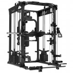 LSG GRK200 10-in-1 Home Gym Station, Power Rack, Smith Machine and Cable Crossover + 90kg Standard Weight Plate Set