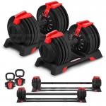 Lifespan Cortex Revolock V2 48kg Adjustable Dumbbell + Barbell + Kettlebell All-in-One Set (24kg Pair) Lifespan Cortex Revolock V2 48kg Adjustable Dumbbell + Barbell + Kettlebell All-in-One Set (24kg Pair)
