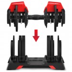 Lifespan Cortex Revolock V2 48kg Adjustable Dumbbell + Barbell + Kettlebell All-in-One Set with Stand (24kg Pair)