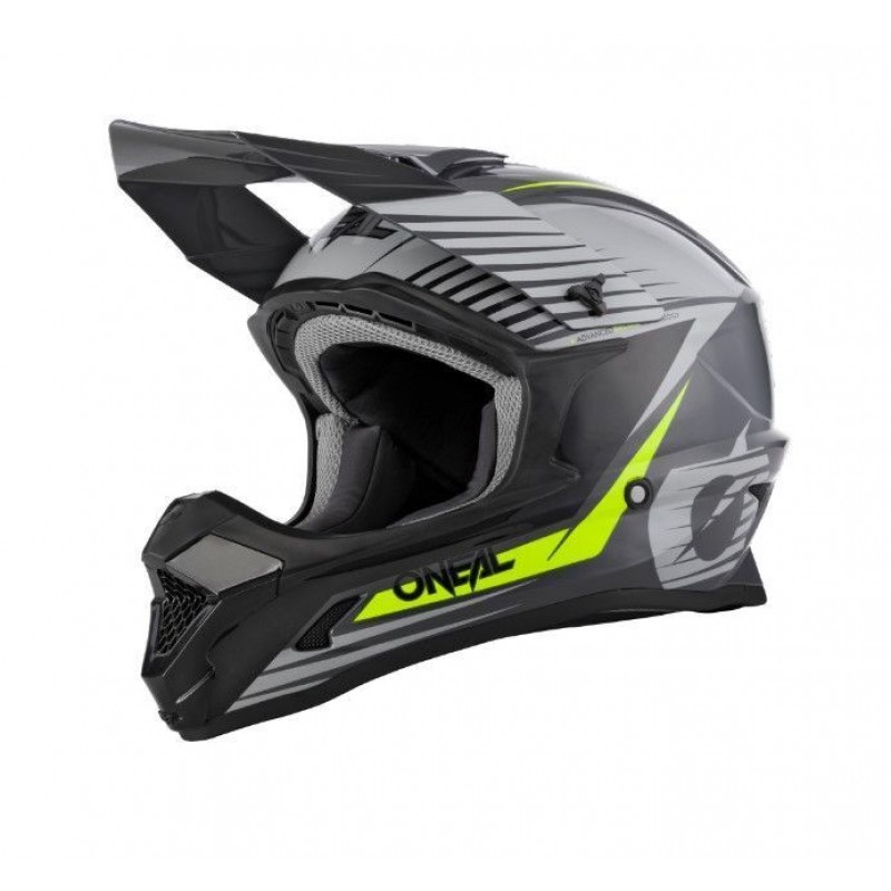 Oneal 2023 1 Series Stream Helmet Grey/Neon Yellow - 2XL