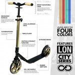 Infinity Scooters LON London City Series Commuter Scooter - Gold Infinity Scooters LON London City Series Commuter Scooter - Gold