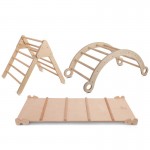 Lifespan Pikler Climbing Frame Package with Slide, Arch & Triangle