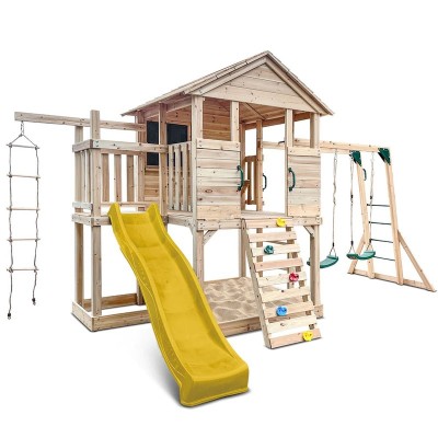 Lifespan Kingston Cubby House with 2.2m Yellow Slide