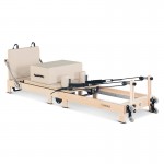 Lifespan Fitness Contour Folding Wooden Pilates Reformer Machine (Beige)