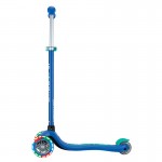 Globber PRIMO PLUS Scooter with Lights - Navy Blue / Emerald Green