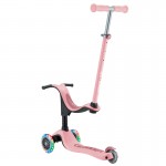 Globber GO UP Sporty Lights V2 Scooter - Pastel Pink / Deep Pink