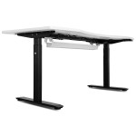 WalkingPad MC21 with Dual Motor Automatic Standing Desk 150cm in White and Cable Management