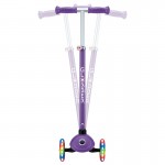 Globber PRIMO PLUS Scooter with Lights - Purple/ Pastel Pink