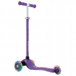 Globber PRIMO PLUS Scooter with Lights - Purple/ Pastel Pink
