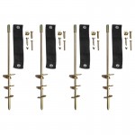 Lifespan Ground Anchor Kit (Set of 4pcs) for Trampoline, Swing Set, Play Equipment Lifespan Ground Anchor Kit (Set of 4pcs) for Trampoline, Swing Set, Play Equipment