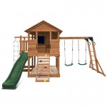 Lifespan Kingston Cubby House with 2.2m Slide - Green