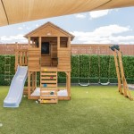 Lifespan Kingston Cubby House with 2.2m Slide - Pastel Blue Lifespan Kingston Cubby House with 2.2m Slide - Pastel Blue