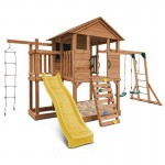 Lifespan Kingston Cubby House with 2.2m Slide - Yellow Lifespan Kingston Cubby House with 2.2m Slide - Yellow