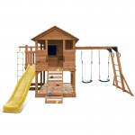 Lifespan Kingston Cubby House with 2.2m Slide - Yellow Lifespan Kingston Cubby House with 2.2m Slide - Yellow