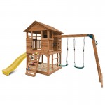 Lifespan Kingston Cubby House with 2.2m Slide - Yellow Lifespan Kingston Cubby House with 2.2m Slide - Yellow
