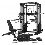 Lifespan Cortex SM-25 6-In-1 Power Rack with Smith & Cable Machine + Jammer Arms + Chest Fly Attachment + 23kg Weights Add On + BN-9 Bench + Ultimate Olympic Bumper Weight Plate & Barbell Package Lifespan Cortex SM-25 6-In-1 Power Rack with Smith & Cable Machine + Jammer Arms + Chest Fly Attachment + 23kg Weights Add On + BN-9 Bench + Ultimate Olympic Bumper Weight Plate & Barbell Package