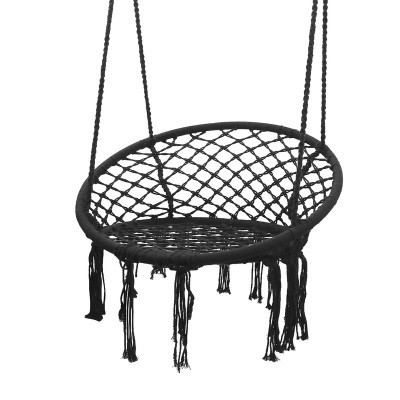 Lifespan Hammock Hanging Swing Chair with Cushions in Black