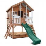 Lifespan Winchester Cubby House with 1.2m Elevation Platform and 2.2m Green Slide Lifespan Winchester Cubby House with 1.2m Elevation Platform and 2.2m Green Slide