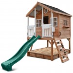 Lifespan Winchester Cubby House with 1.2m Elevation Platform and 2.2m Green Slide Lifespan Winchester Cubby House with 1.2m Elevation Platform and 2.2m Green Slide