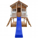 Lifespan Winchester Cubby House with 1.2m Elevation Platform and 2.2m Blue Slide Lifespan Winchester Cubby House with 1.2m Elevation Platform and 2.2m Blue Slide