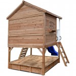 Lifespan Winchester Cubby House with 1.2m Elevation Platform and 2.2m Blue Slide Lifespan Winchester Cubby House with 1.2m Elevation Platform and 2.2m Blue Slide