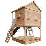 Lifespan Winchester Cubby House with 1.45m Elevation Platform and 3m Green Slide