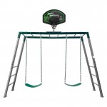 Lifespan Stanley Commerical Steel Monkey Bars with Anchor Kit and Basketball Ring Lifespan Stanley Commerical Steel Monkey Bars with Anchor Kit and Basketball Ring