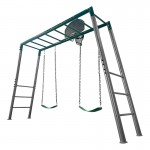 Lifespan Stanley Commerical Steel Monkey Bars with Anchor Kit and Basketball Ring Lifespan Stanley Commerical Steel Monkey Bars with Anchor Kit and Basketball Ring