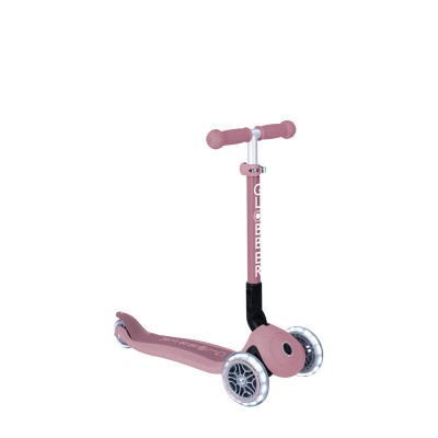 Globber ECOLOGIC Junior Foldable Lights Scooter - Berry