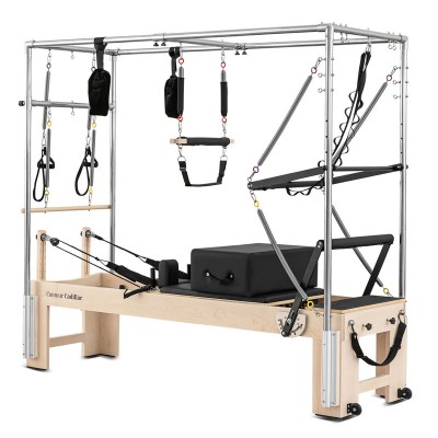 Lifespan Contour Cadillac Pilates Reformer with Full Trapeze Table (Black)