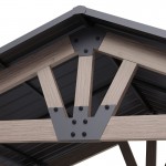 Yardtopia Oslo 2.4m x 1.8m BBQ/Grill Timber & Steel Gable Roof Gazebo Yardtopia Oslo 2.4m x 1.8m BBQ/Grill Timber & Steel Gable Roof Gazebo