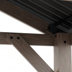 Yardtopia Oslo 2.4m x 1.8m BBQ/Grill Timber & Steel Gable Roof Gazebo Yardtopia Oslo 2.4m x 1.8m BBQ/Grill Timber & Steel Gable Roof Gazebo