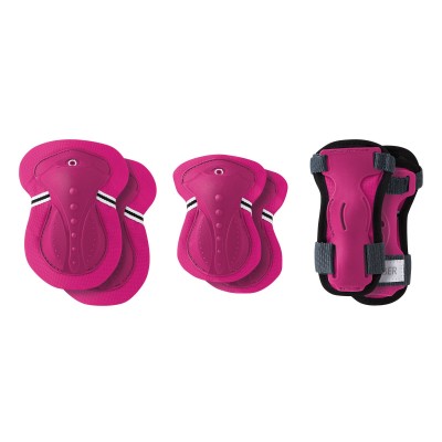 Globber Junior Protective Pad Set XS - Fuchsia Pink