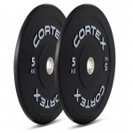 Lifespan CORTEX 160kg Black Series V3 Bumper Plate Set with SPARTAN205 Barbell