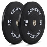 Lifespan CORTEX 160kg Black Series V3 Bumper Plate Set with SPARTAN205 Barbell