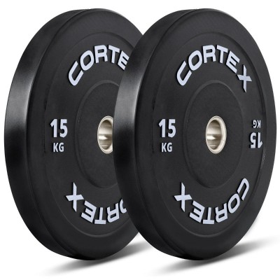 Lifespan  CORTEX 15kg Black Series V3 Bumper Plate (Pair)