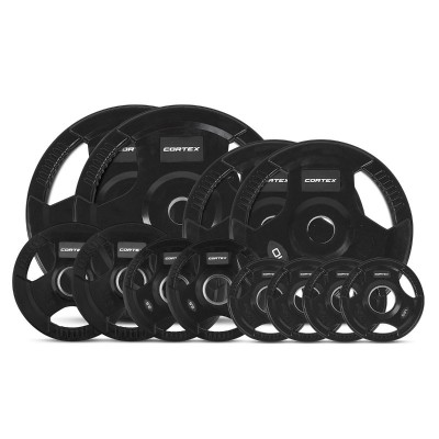 Lifespan CORTEX 80kg Tri-Grip V2 50mm Olympic Plate Set