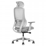 Lifespan DM8 Ergonomic Office Desk Chair (White/Grey)