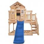 Lifespan Silverton Cubby House with 1.8m Slide - Blue