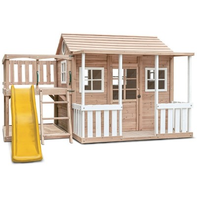 Finley Cubby House with 1.8m Slide - Yellow