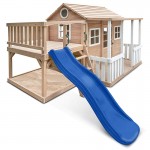 Finley Cubby House with 1.8m Slide - Blue Finley Cubby House with 1.8m Slide - Blue