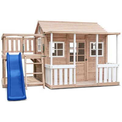 Finley Cubby House with 1.8m Slide - Blue